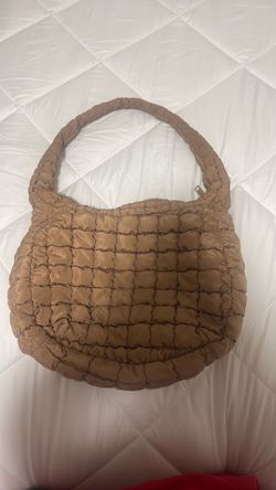 quilted oversized shoulder bag or "cloud bag"