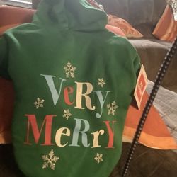 New With Tags (M) Doggy Holiday Hoodie $10 Must Pickup @92154 Area