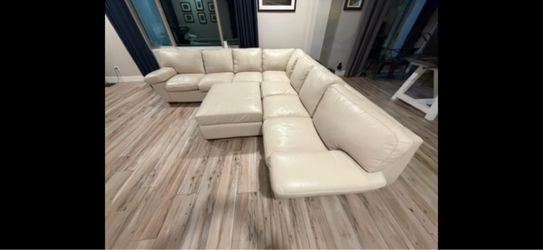 Genuine Leather U-Sectional w/ Ottoman - AZ Leather, Santa Fe Edition