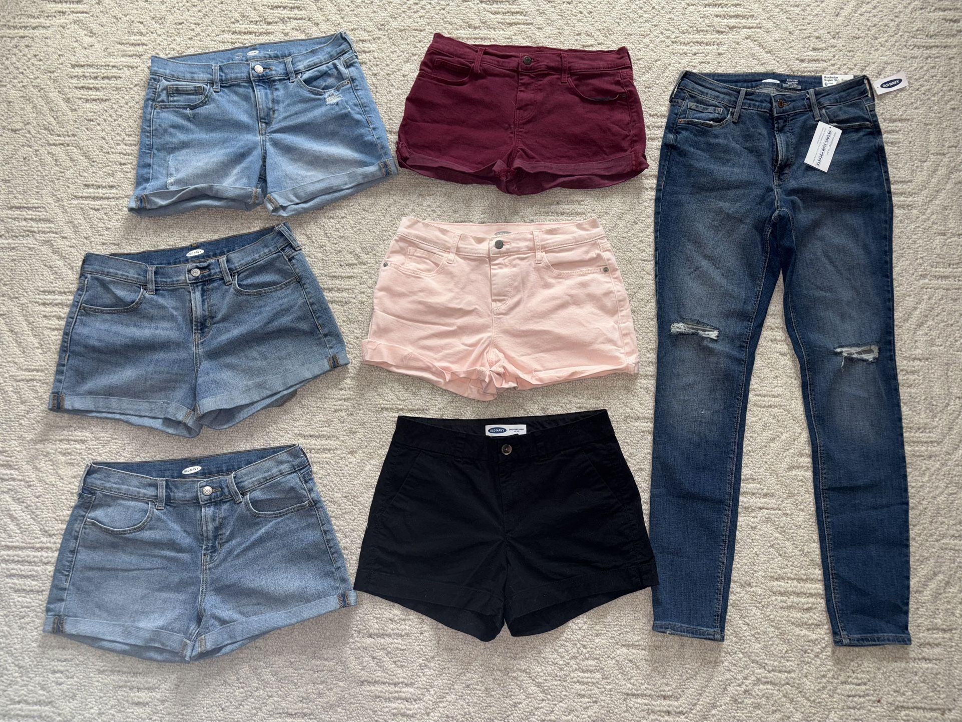 7 OLD NAVY Women’s sz 6 Shorts / Jeans small / medium denim Girls / Teen