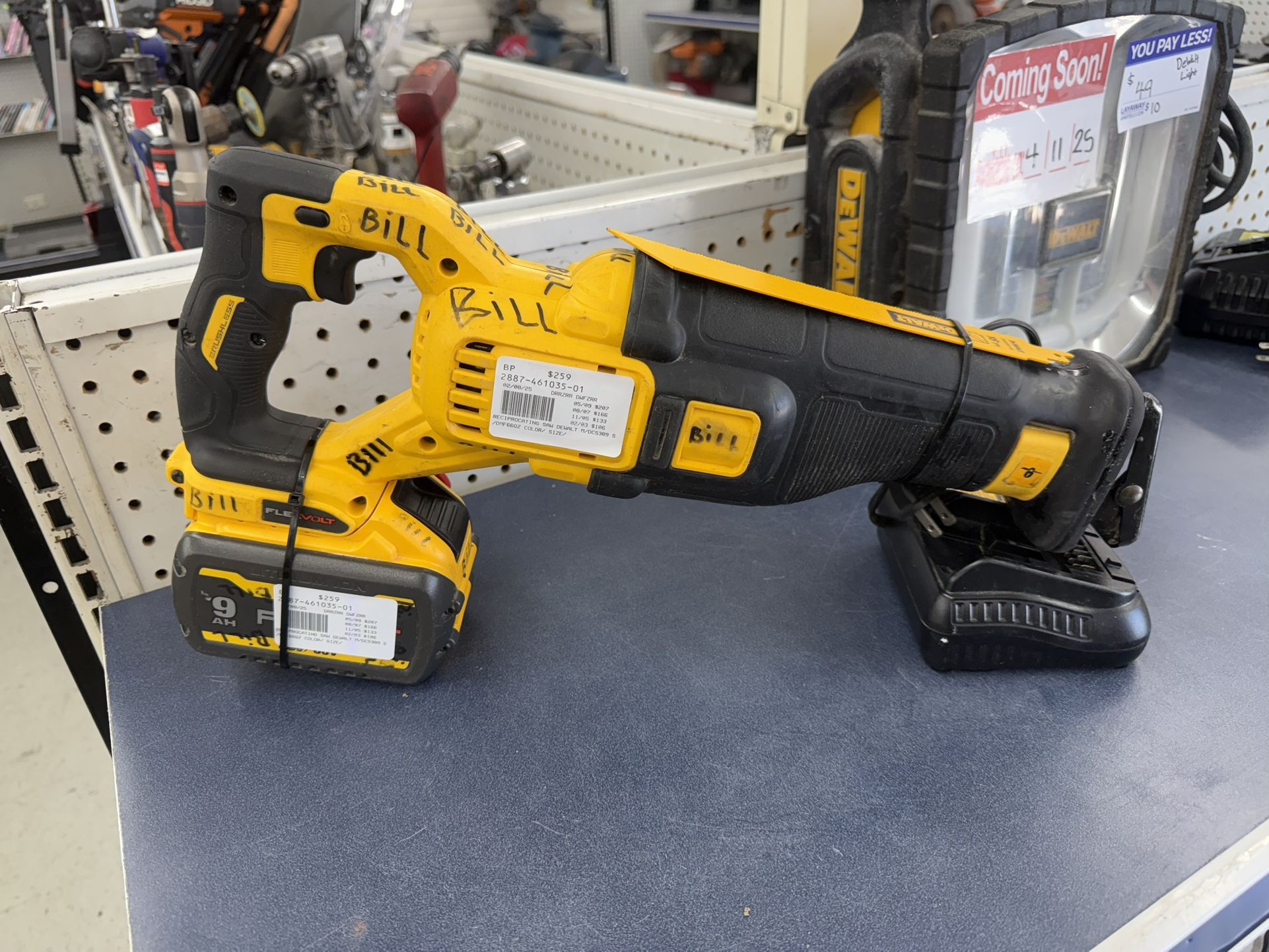 Dewalt Sawzall W/ Flexvolt 9ah Battery