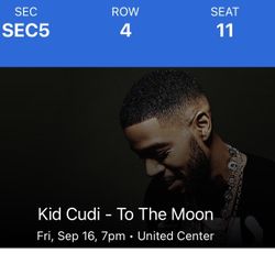 Kid Cudi Ticket For Sale 