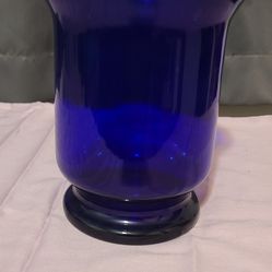Blue Candle Holder / Vase