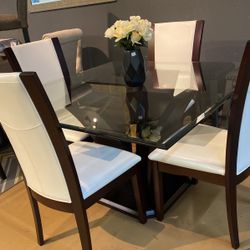 54” square Dining table set