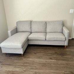 SALE PENDING! - Reversible Sectional Sofa – DHP Liah (Light Gray)