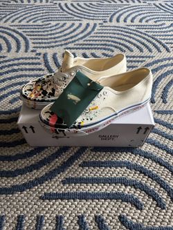 Gallery Dept. Vans white paint splatter #gallerydept
