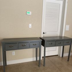 SAFAVIEH Console Tables with 3 Storage Drawers*click Photos To Enlarge*