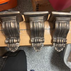 4 Bronze Painted Sconces
