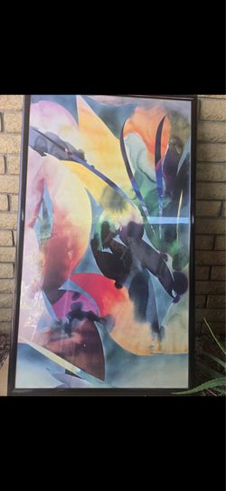 stunning framed MCM print in excellent condition