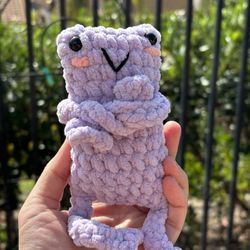 Purple Leggy Frog 🐸 $10 Handmade 🧶 Crochet 🧶 Plushie 