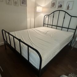Queen Bed Frame + Foam Mattress