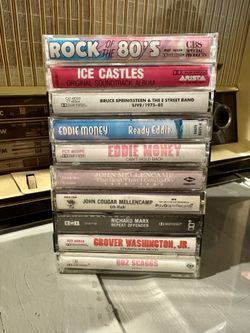 10 cassette tape lot- misc. Eddie Money, John Cougar Mellencamp