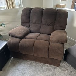 Big Brown Recliner Couch