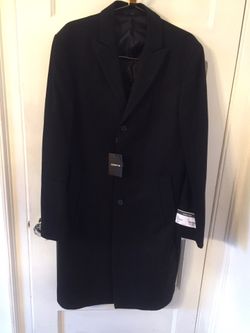 Men black top coat.....Brand New