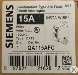 25 of these available $35 each  Commercial Electrical Supplies – Breakers, Panels, Disconnects, AFCI, GFCI, Wire & More  Large inventory of new, surpl
