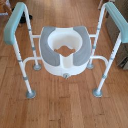 Adjustable Over Toiler Commode