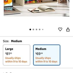 Compact Plastic Countertop Storage Box for Home(Medium)