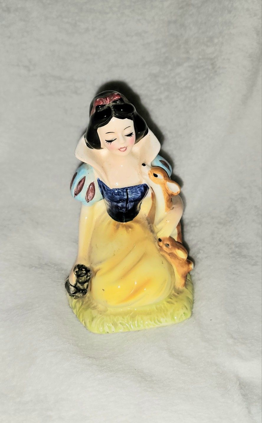 DISNEY VINTAGE 1960'S SNOW WHITE NIGHT LIGHT PORCELAIN FIGURINE