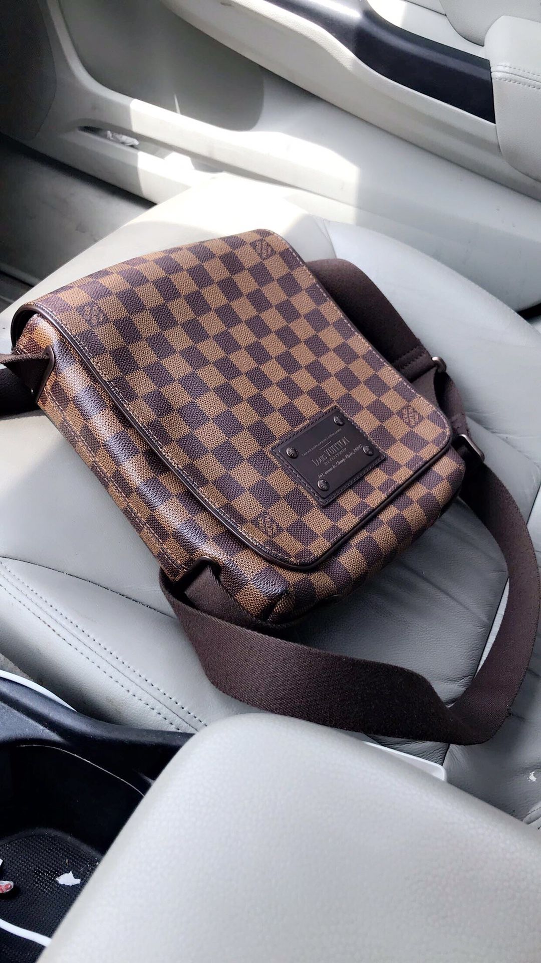 Louis Vuitton Damier Ebene Brooklyn PM Shoulder Bag