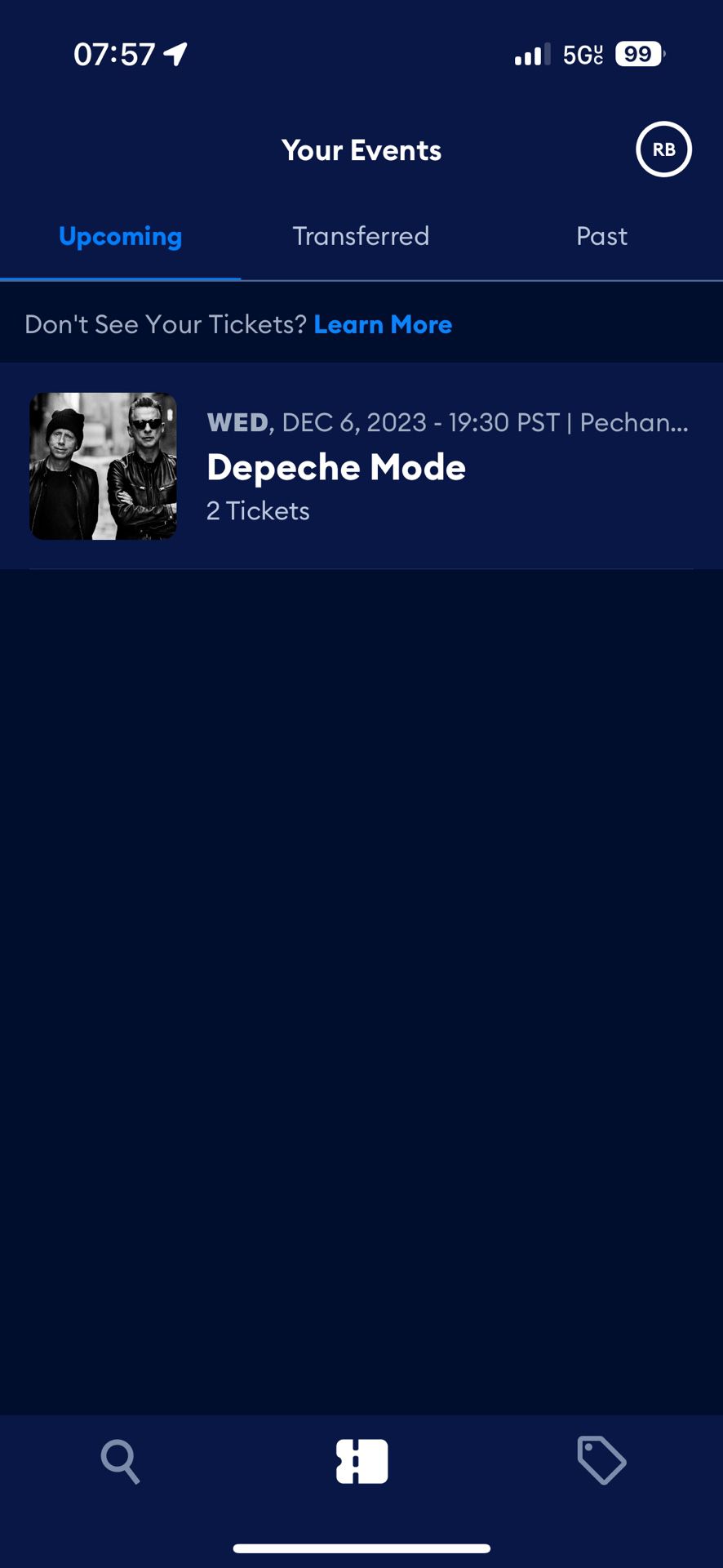 2 Depeche Mode Tix For Sale Dec 6th