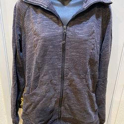 Lululemon Grey Marbled Scuba Jacket Size 12
