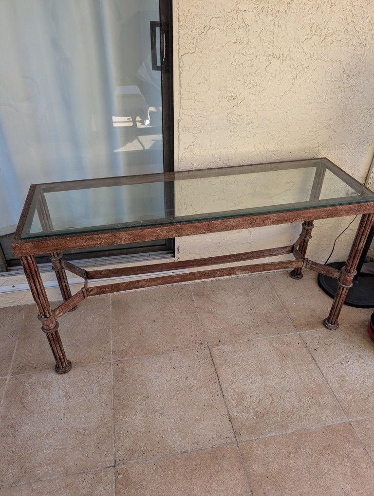 iron table console