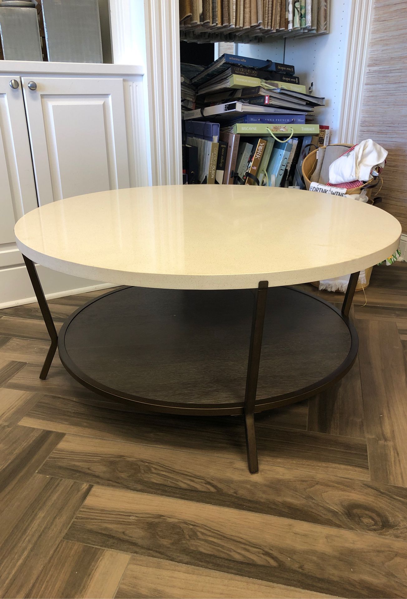 42” round 19” high coffee table.