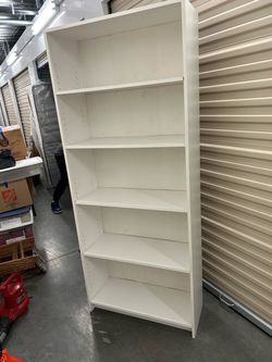 Tall White Shelving Unit