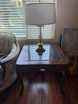 Vintage Glass End Tables