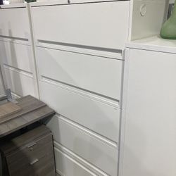 RETRACTABLE FIVE DRAWER LATERAL FILE CABINET