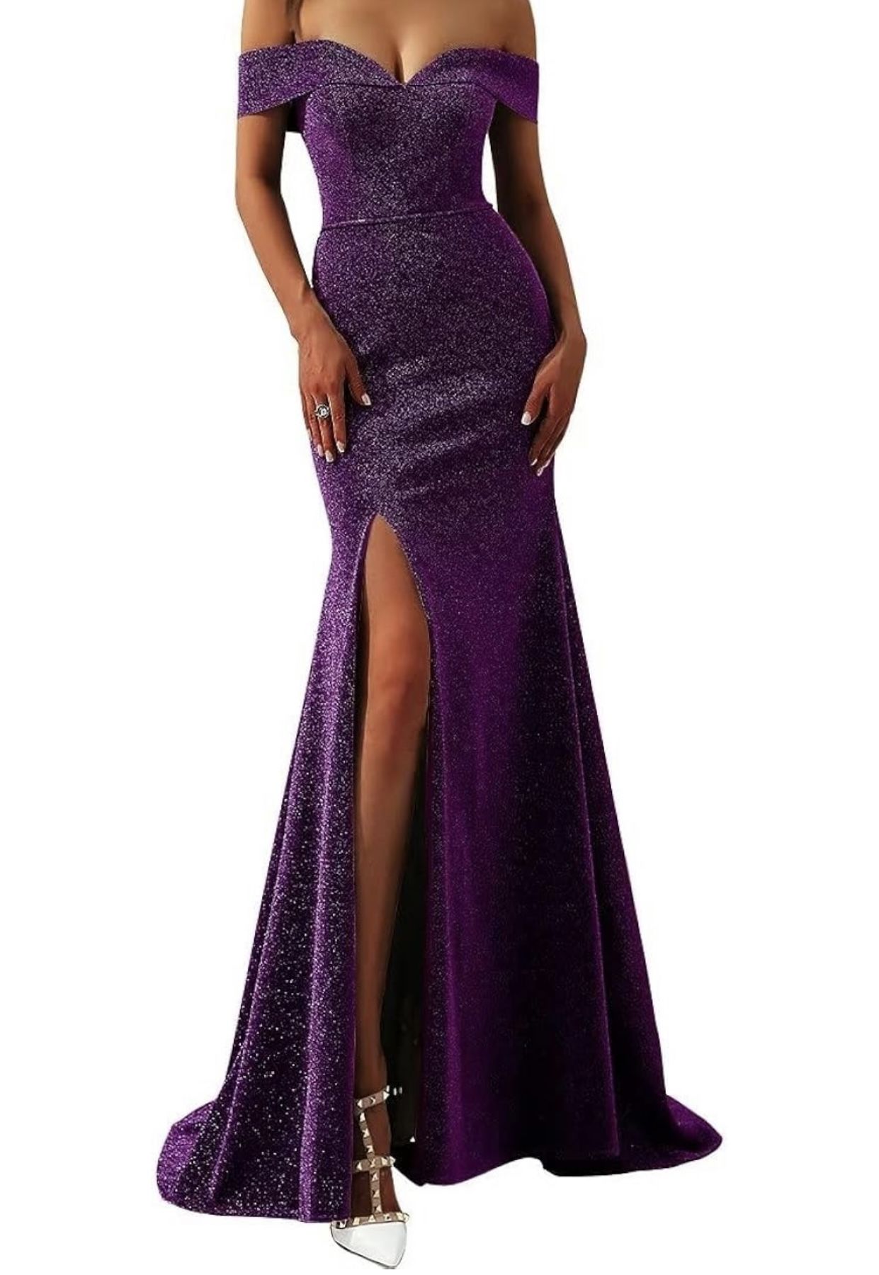 Purple Dress Can Be Worn For Gala, Wedding Guest, Party, Prom, HOCO 