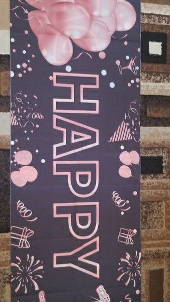 Girls 10th Birthday Banner Decoration