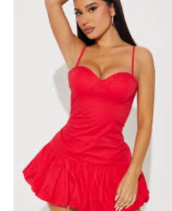 Fashion Nova Red Dress Medium 