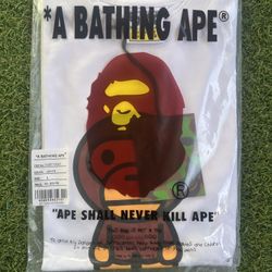 White Bape T Shirt Milo