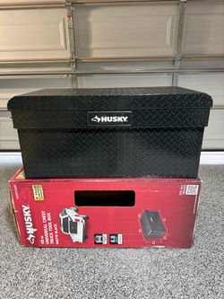 Husky 41 in. Chest Truck Tool Box in Aluminum, for Universal Trucks, in Matte Black