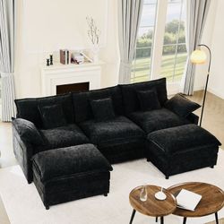 Sectional Sofa, Chenille