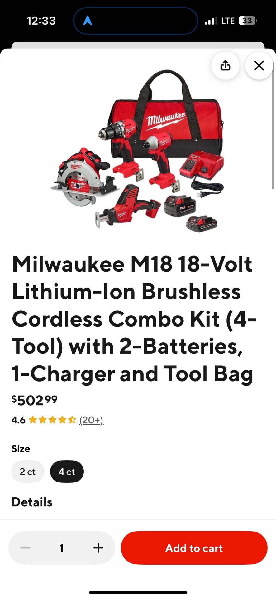 Milwaukee M18 Set Brand New