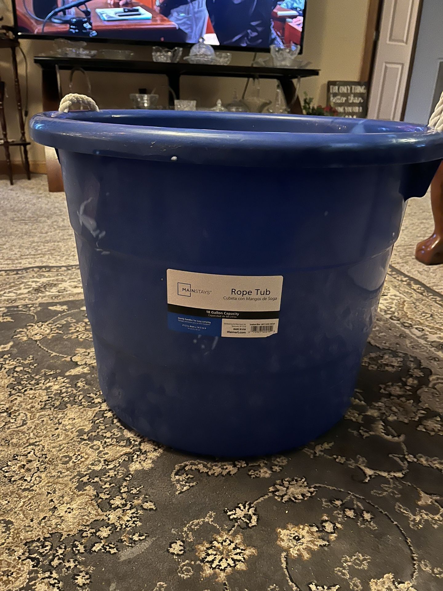 Large 18 Gallon Rope Tub