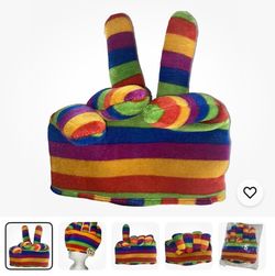 Rainbow Pride Parade Hat Party LGBT Prop NEW ONE SIZE