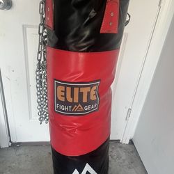 Heavy bag ready to hang