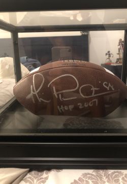 Micheal Irvin signed football HOF 2007