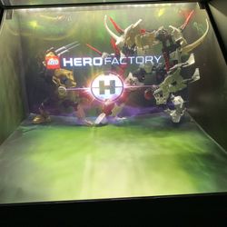 Bionicle Hero Factory store display hologram