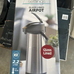 Ideal Settings by Service Ideas 2.2 Liter Glass Lined Airpot