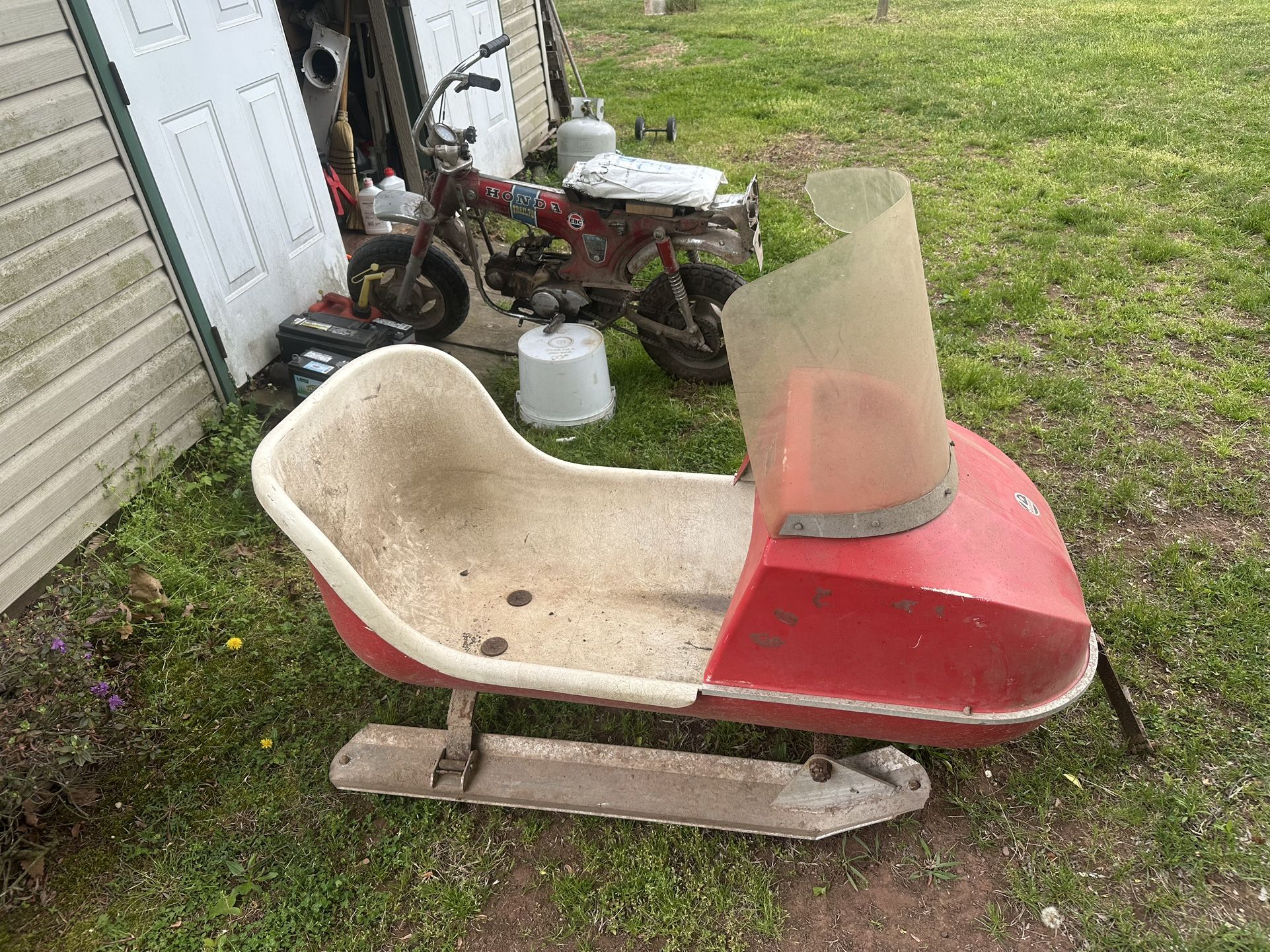 Old Barn Find Snowmobile Toter
