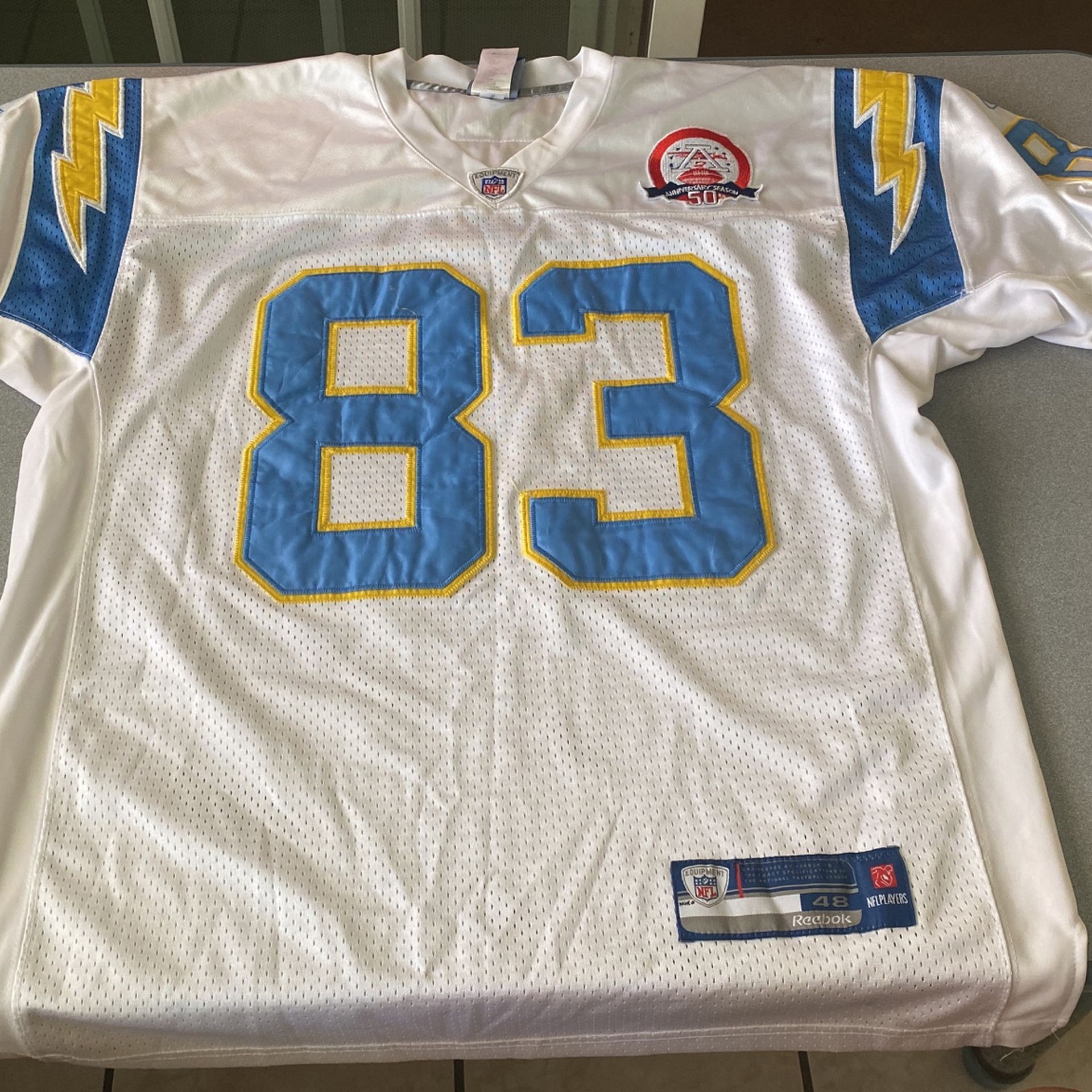 San Diego Chargers 50th Anniversary jersey