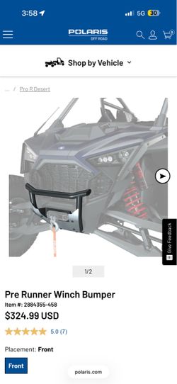 Rzr pro r and turbo r front bumper