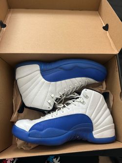 Air Jordan 12 Retro White Blue Sneakers