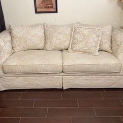 Couch  And Chair Set Sleeper Sofa Cream Color