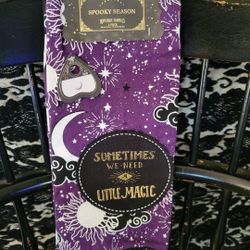 Halloween Witch moon stars magic kitchen towels