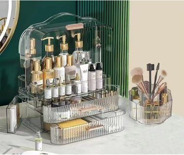 Clear Makeup Organizer Vanity Makeup Drawer Organizer Cosmetic Display Case Makeup Storage ⭐NEW IN BOX⭐️ CYISell